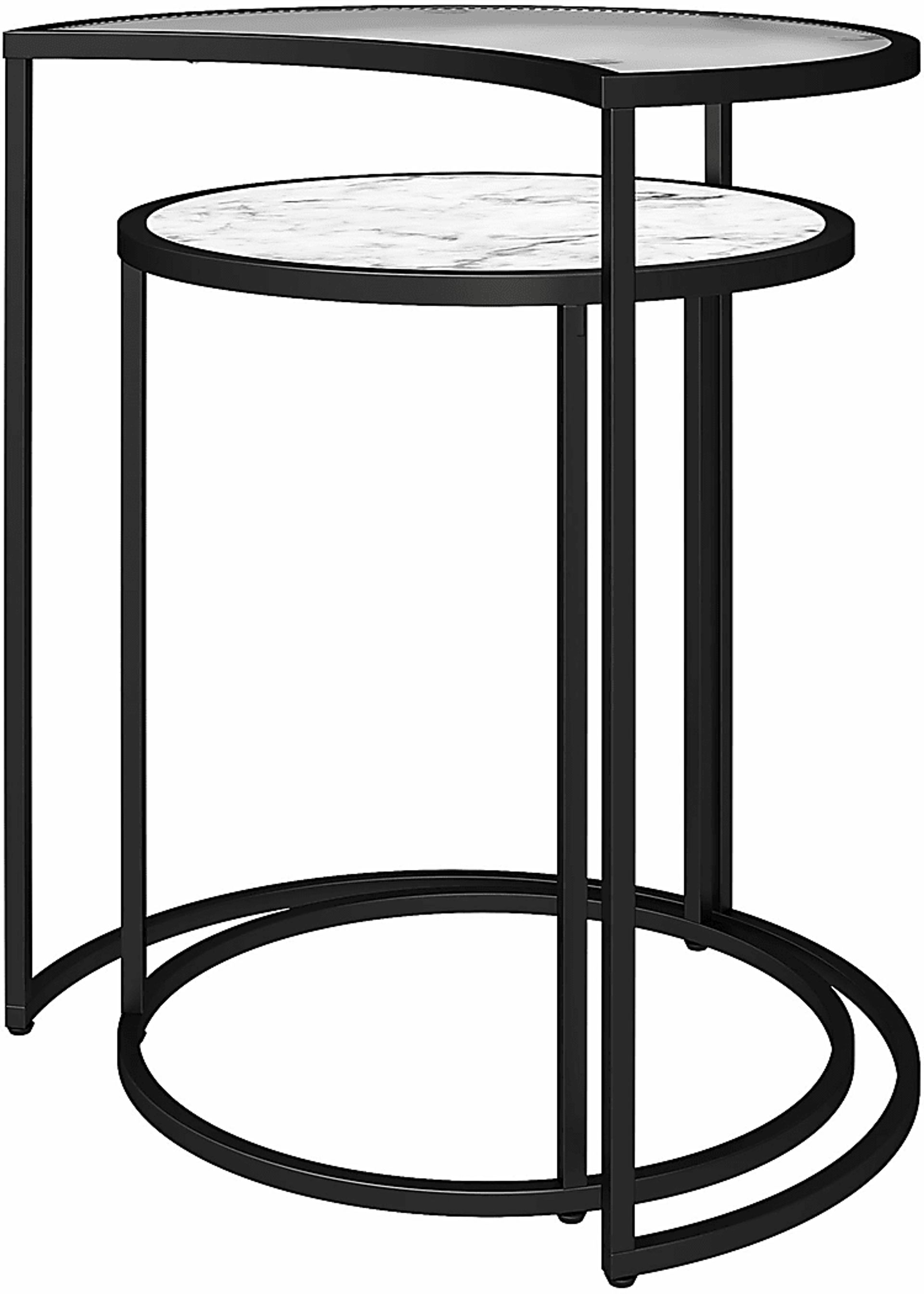 Cardella White Nesting End Tables, Set of 2 - Image 3