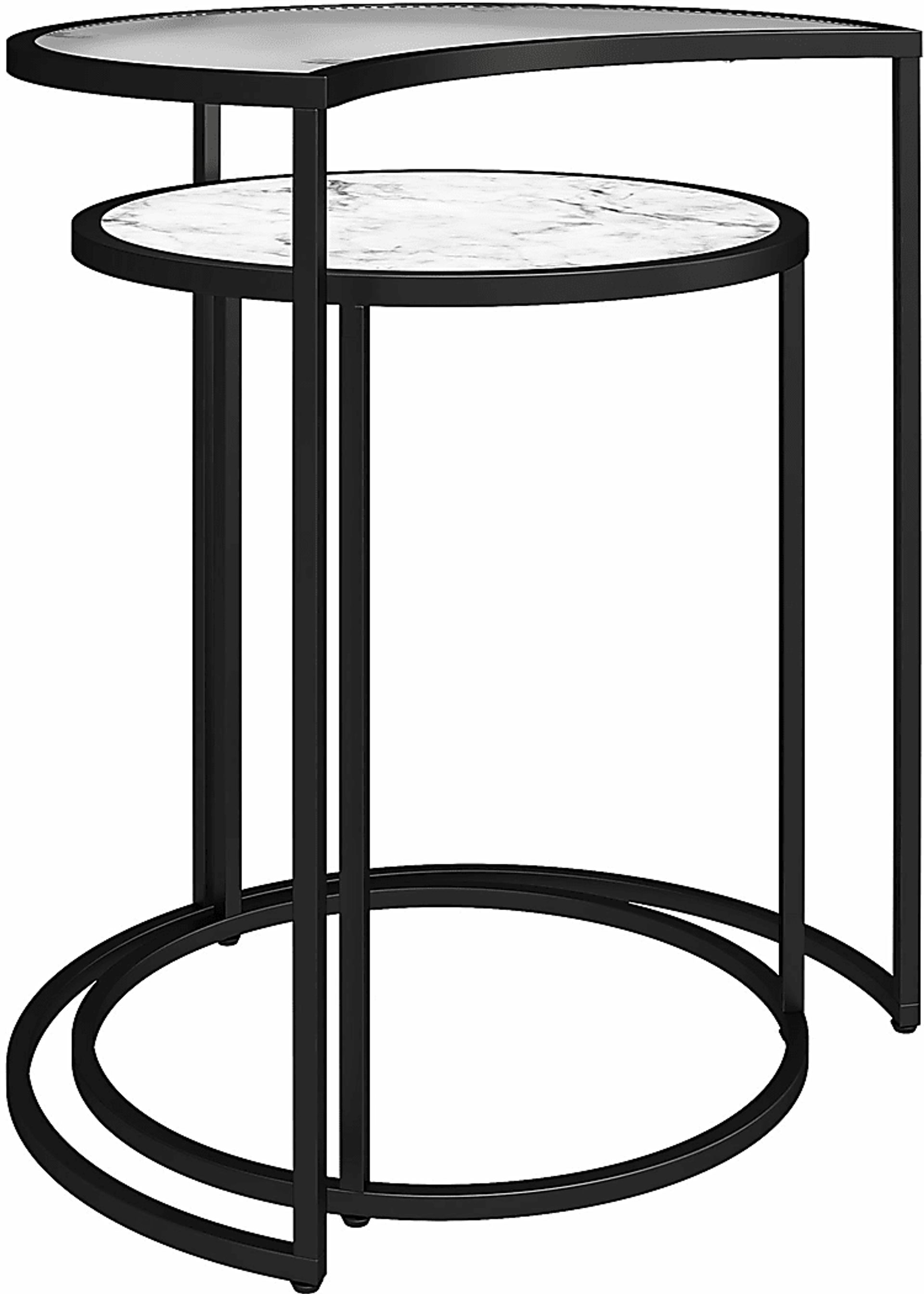 Cardella White Nesting End Tables, Set of 2 - Image 4