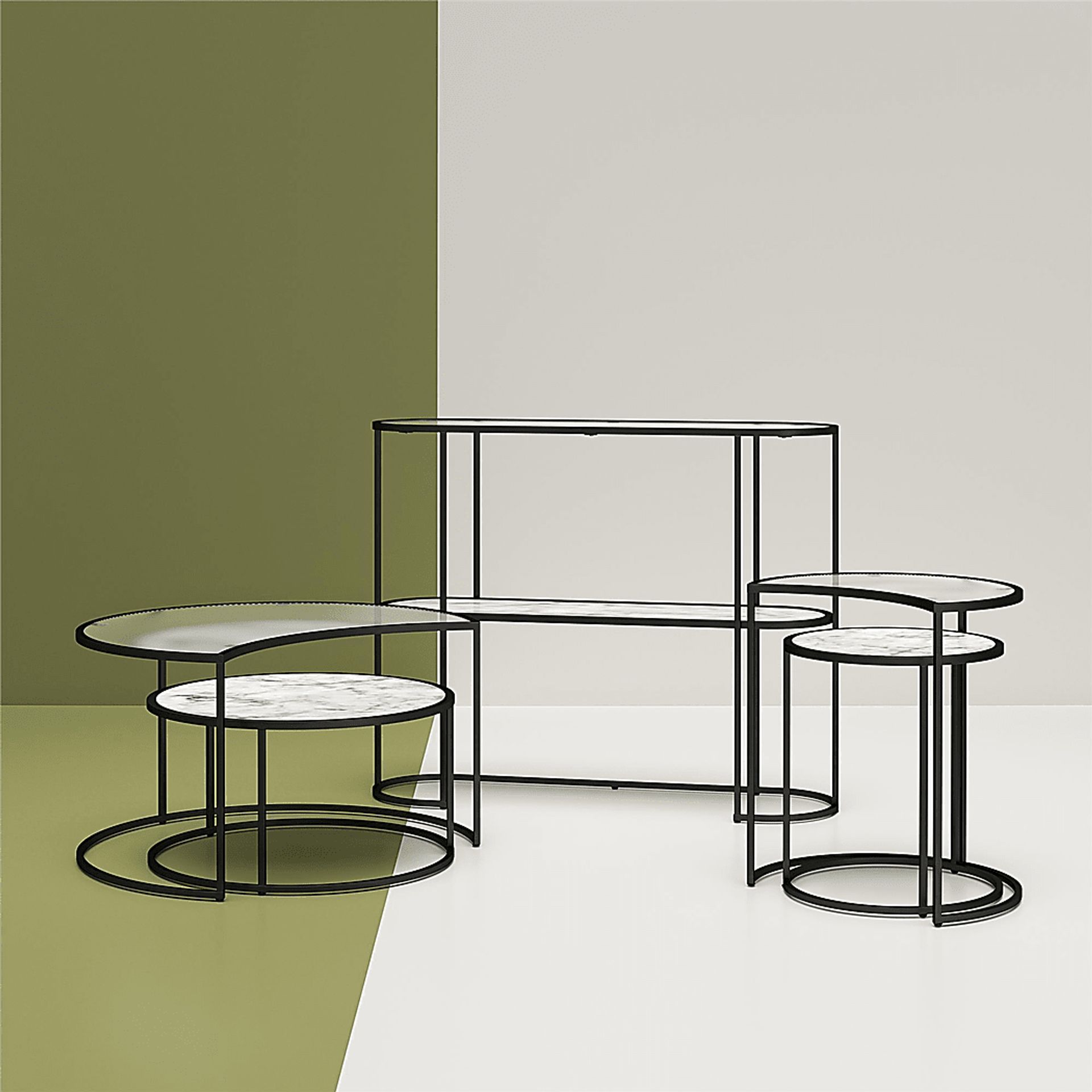 Cardella White Nesting End Tables, Set of 2 - Image 8