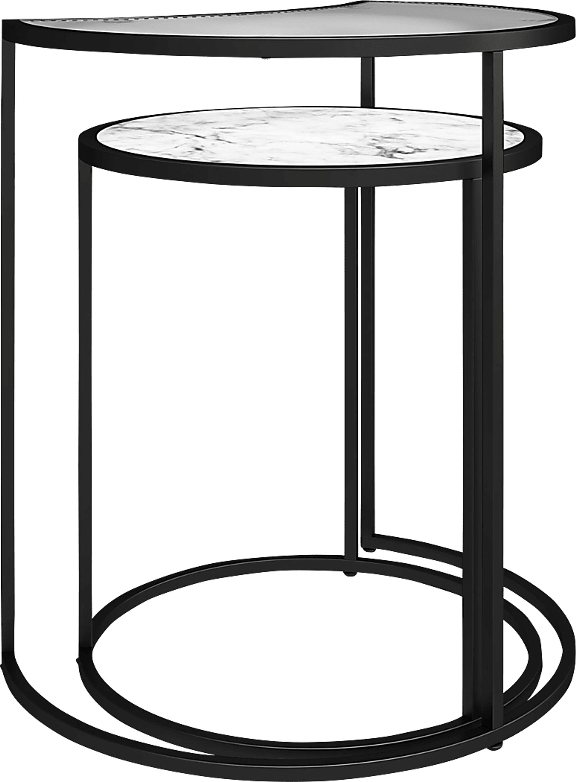 Cardella White Nesting End Tables, Set of 2 - Image 1