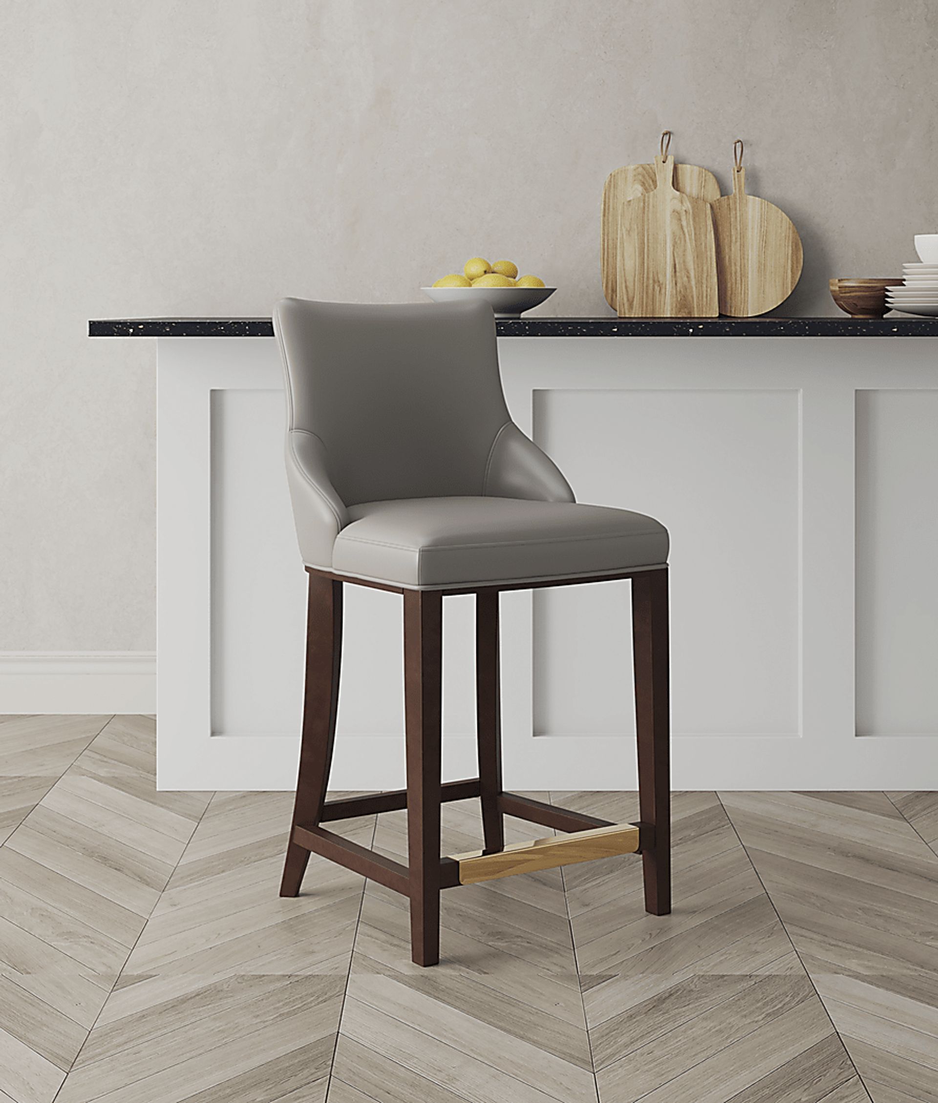 Carderock Taupe Counter Stool - Image 2