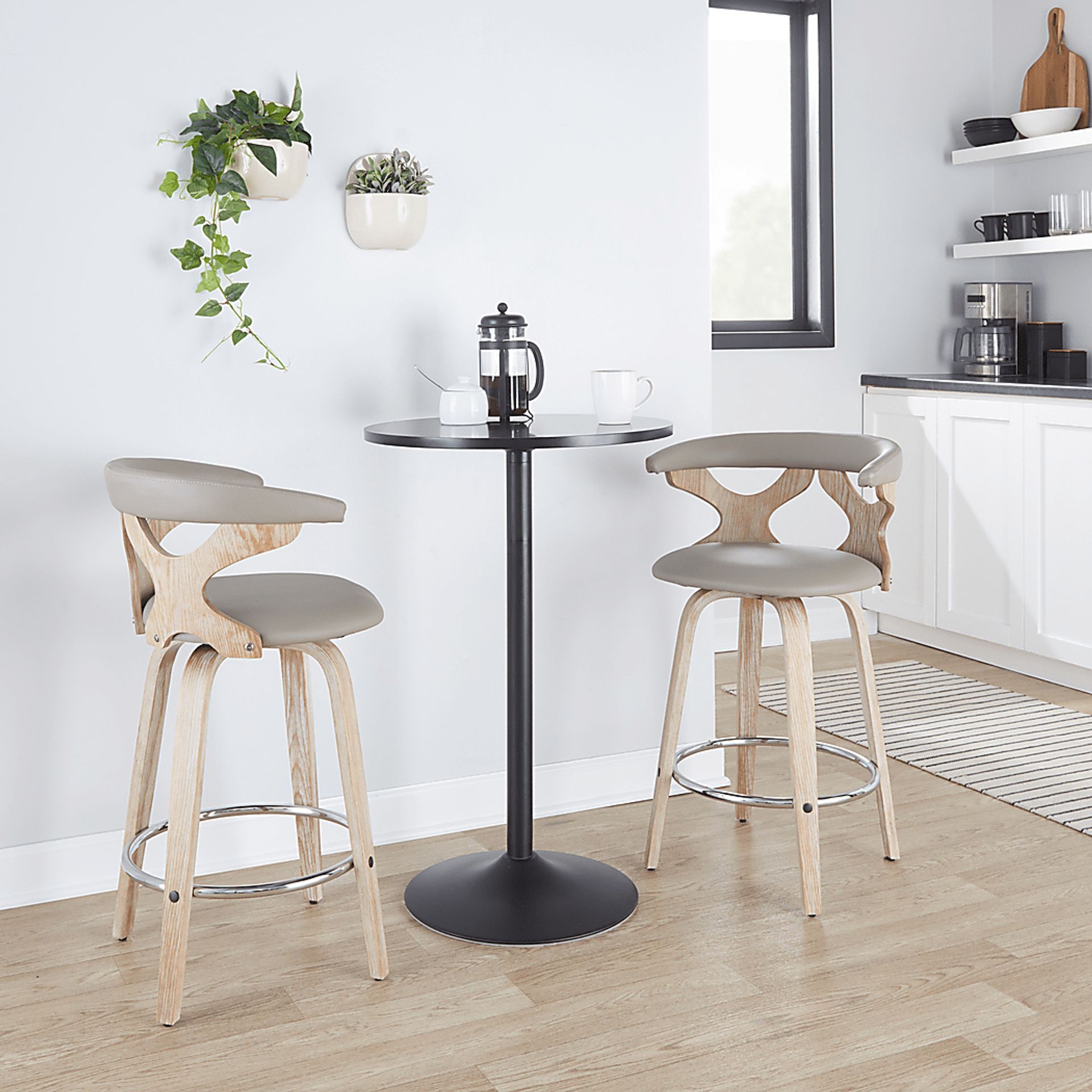 Cardeza II Light Gray Counter Height Stool, Set of 2 - Image 2