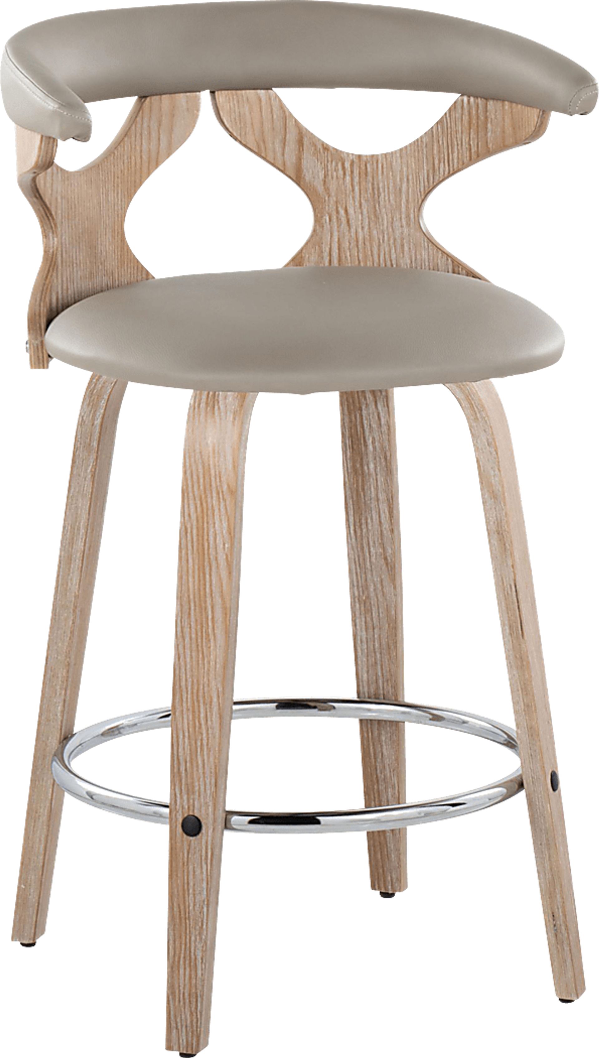 Cardeza II Light Gray Counter Height Stool, Set of 2 - Image 3