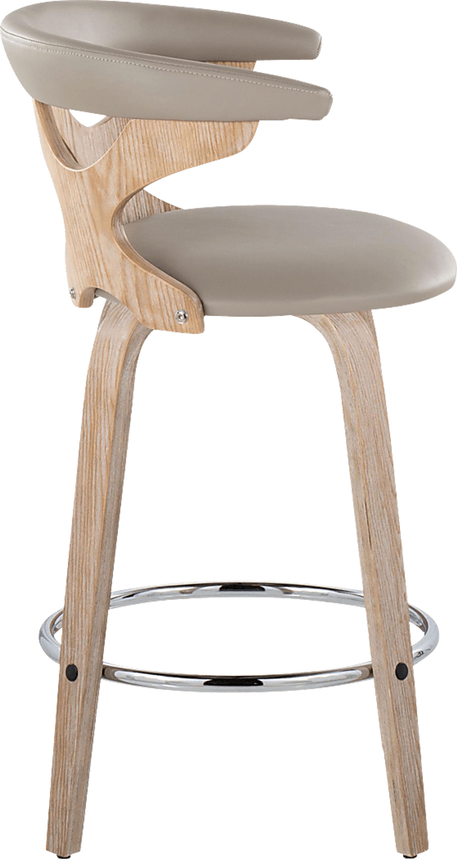 Cardeza II Light Gray Counter Height Stool, Set of 2 - Image 4