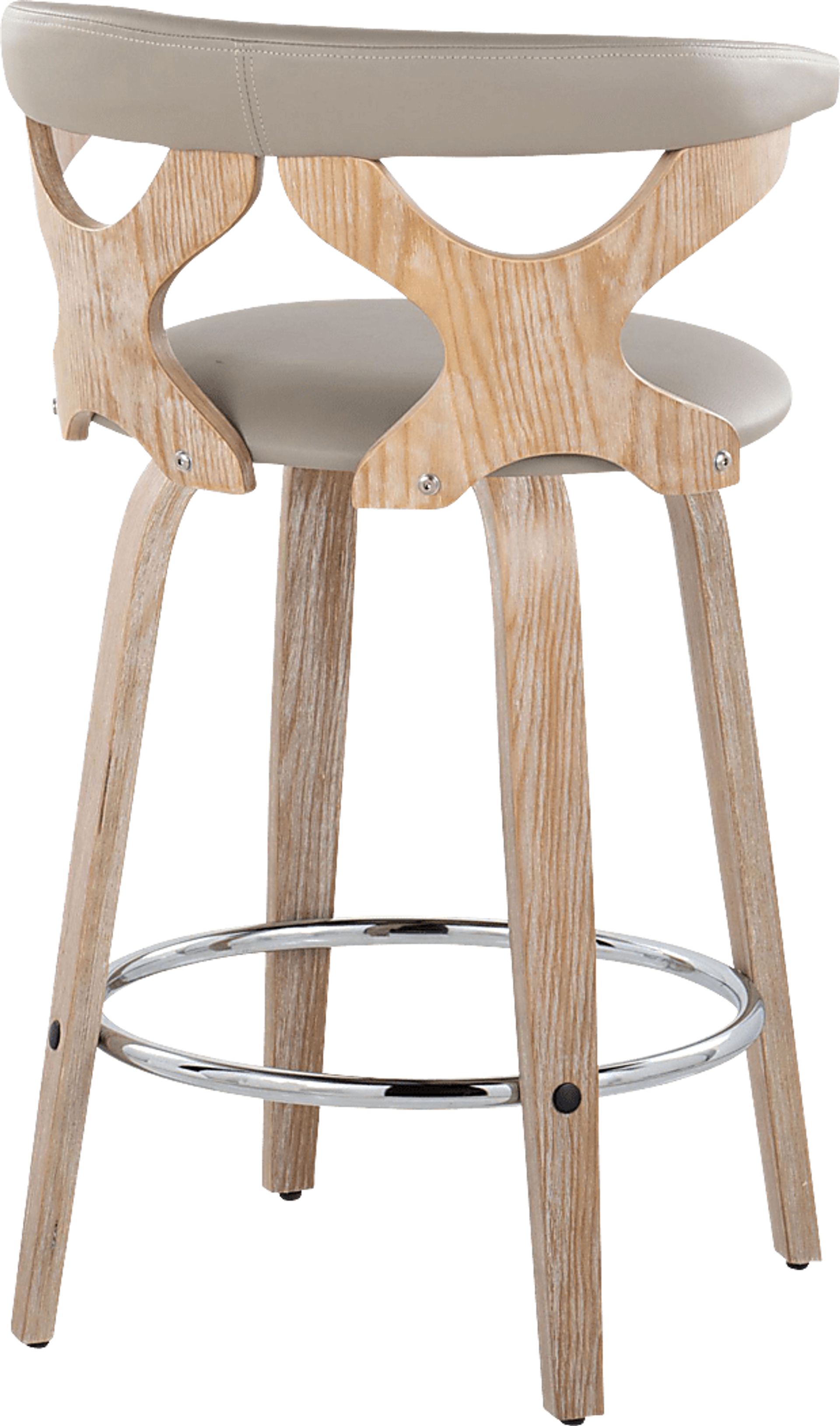 Cardeza II Light Gray Counter Height Stool, Set of 2 - Image 5