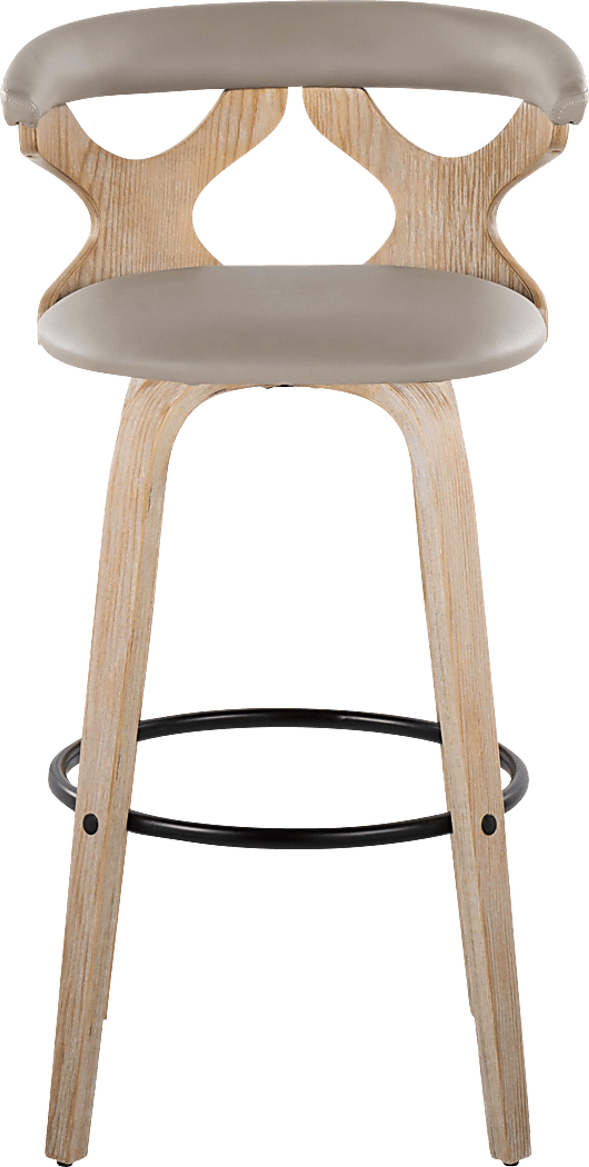 Cardeza III Light Gray Barstool, Set of 2 - Image 7