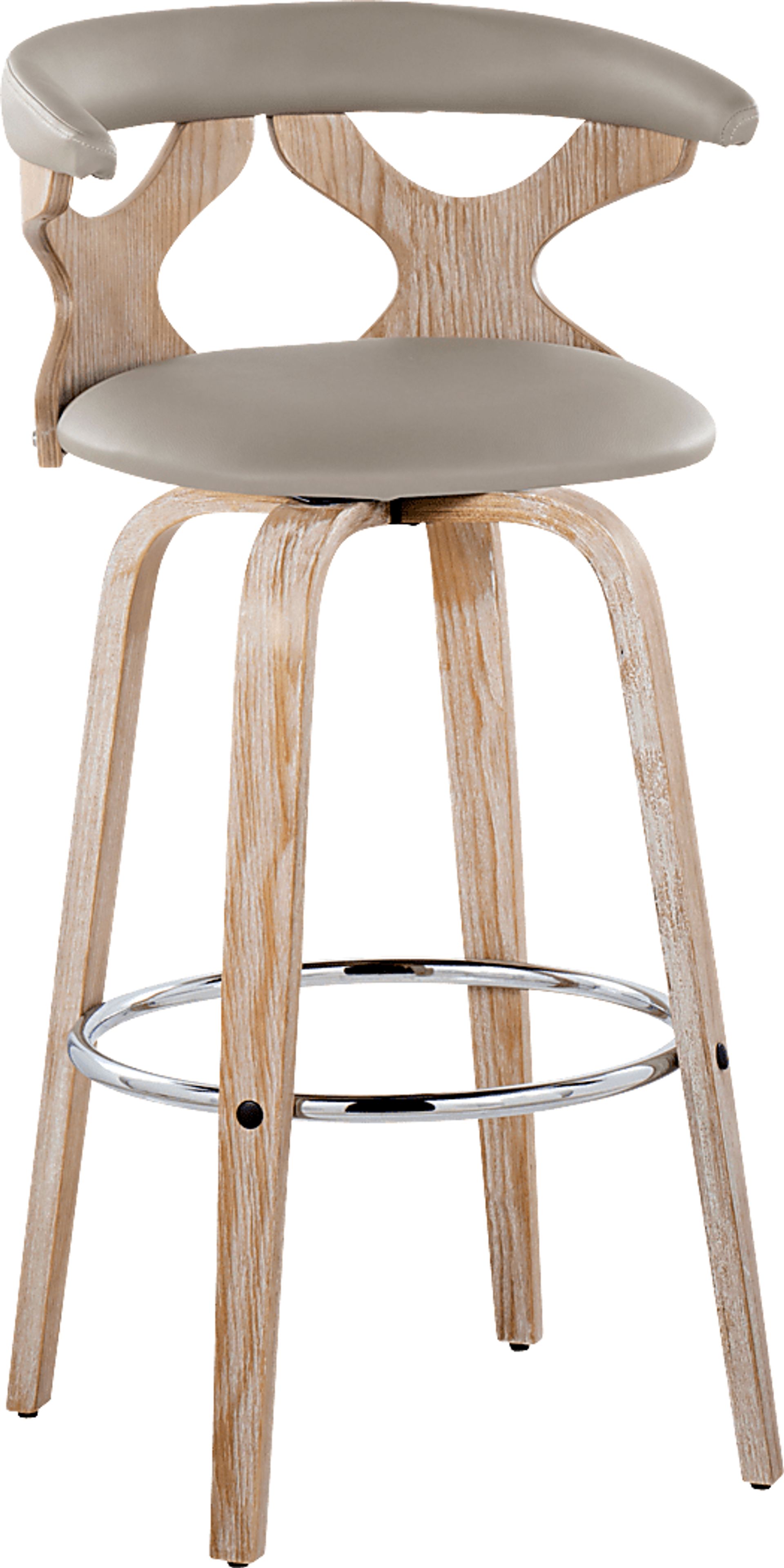 Cardeza Light Gray Barstool, Set of 2 - Image 3