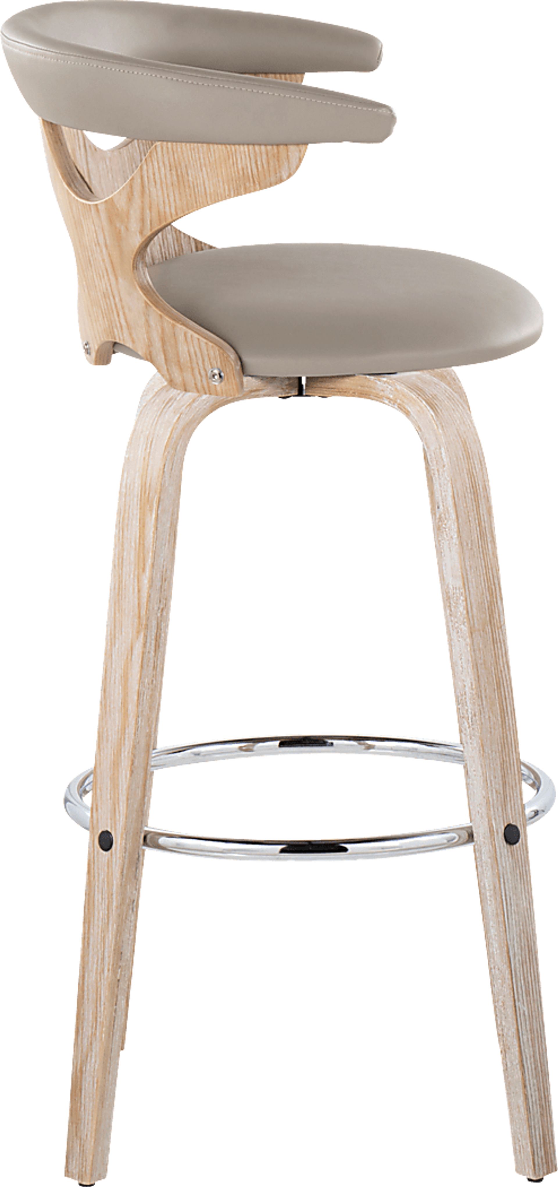 Cardeza Light Gray Barstool, Set of 2 - Image 4