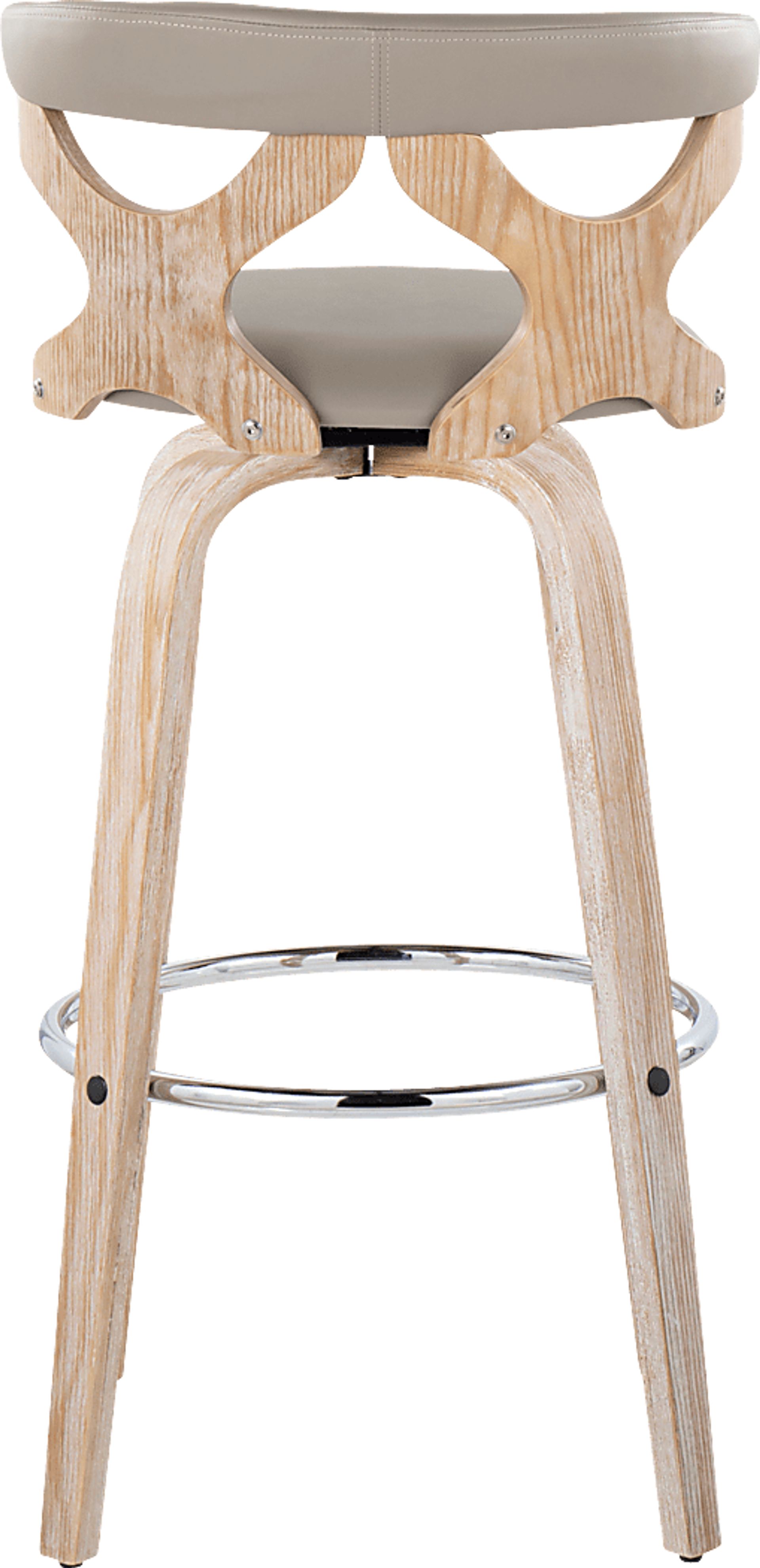 Cardeza Light Gray Barstool, Set of 2 - Image 6