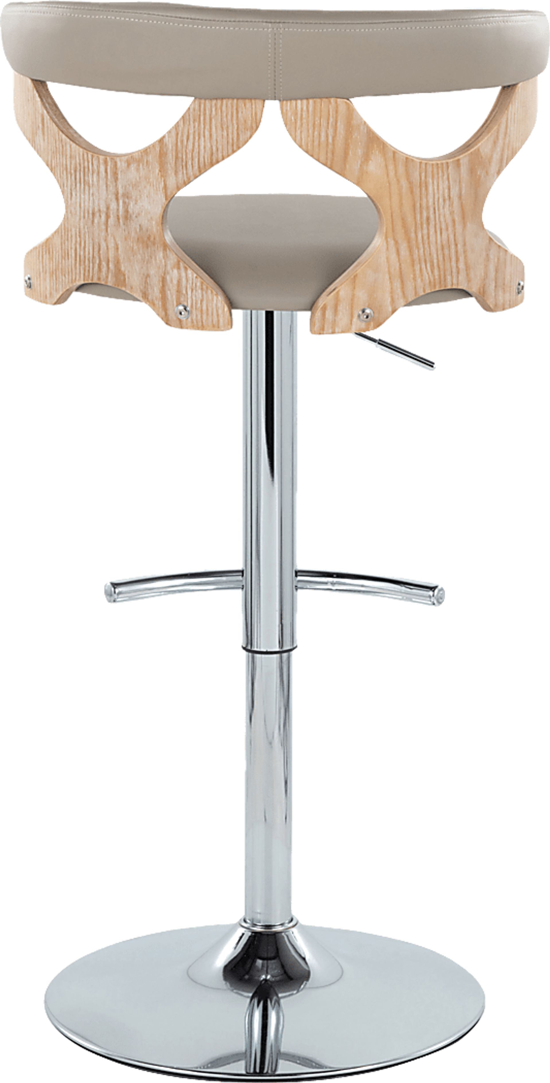 Cardeza V Gray Adjustable Swivel Barstool, Set of 2 - Image 9