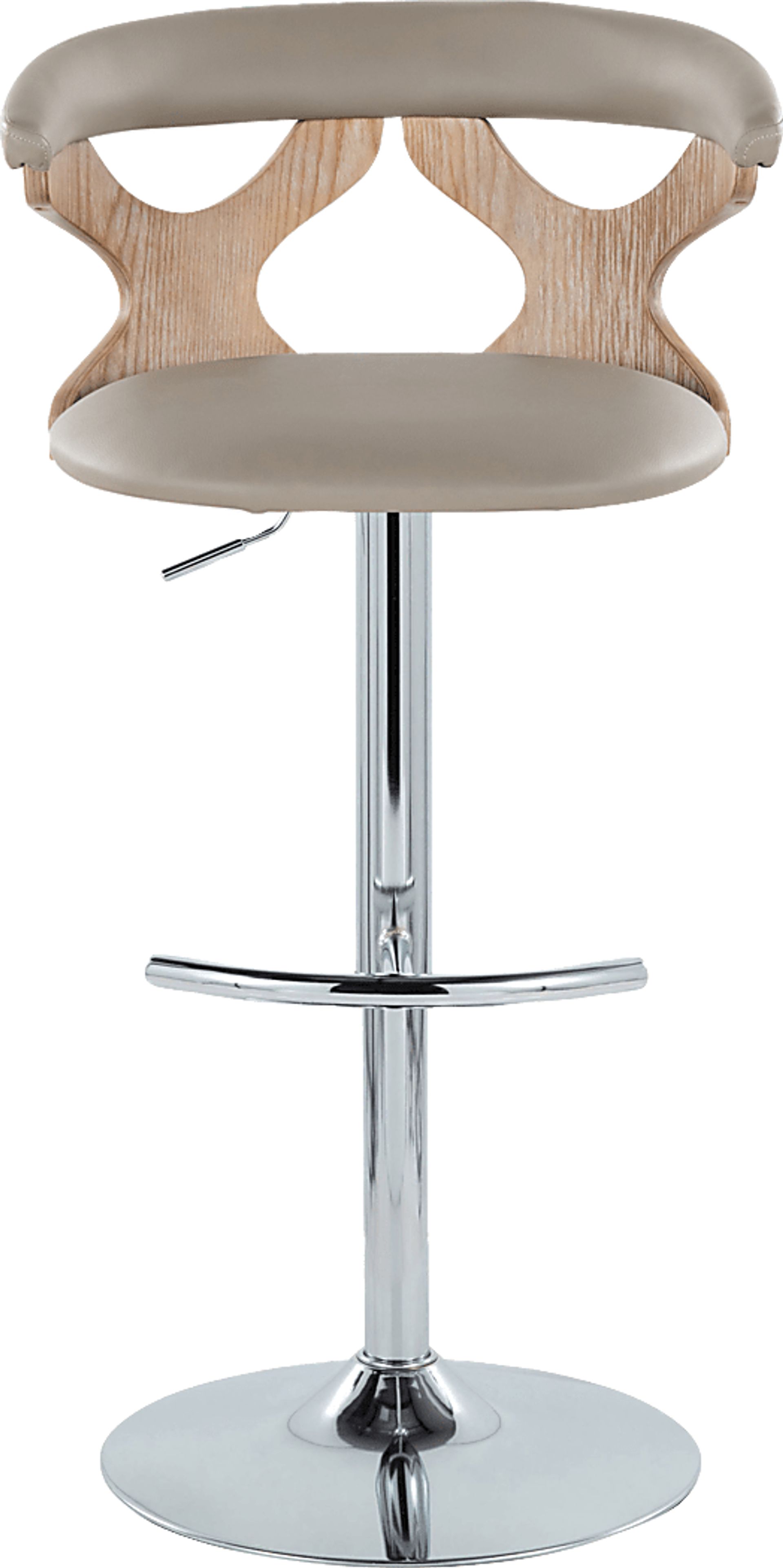 Cardeza V Gray Adjustable Swivel Barstool, Set of 2 - Image 10