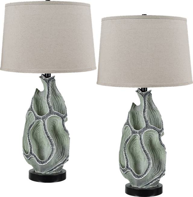 Cardiff Cay Aqua Lamp, Set of 2 - Thumbnail - Image 1