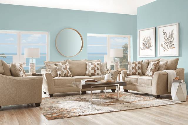 Cardiff Court Almond Loveseat - Thumbnail - Image 2