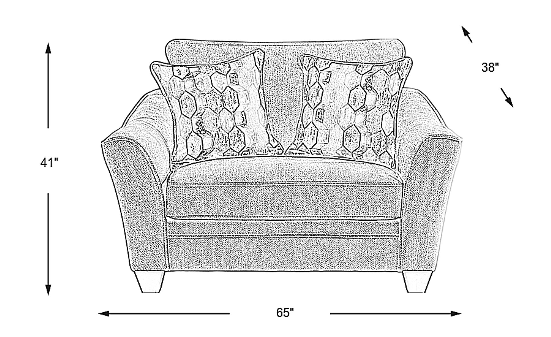 Dimension Image. Please refer to the Dimension Tab on this page for dimension details.