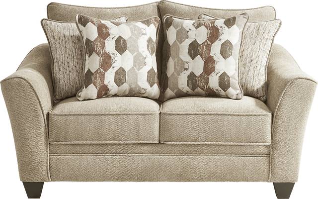 Cardiff Court Almond Loveseat - Thumbnail - Image 1