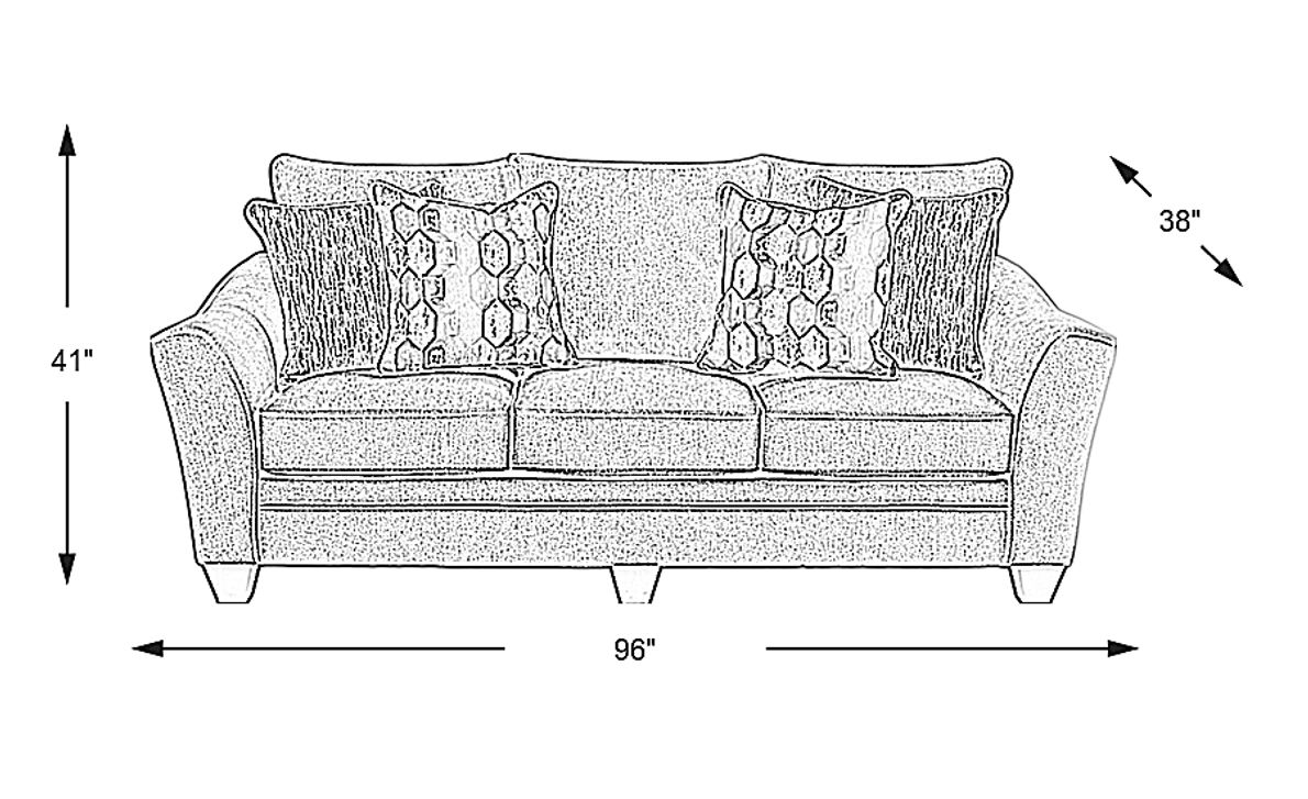 Cardiff Court Silver Gel Foam Sleeper Rooms To Go
