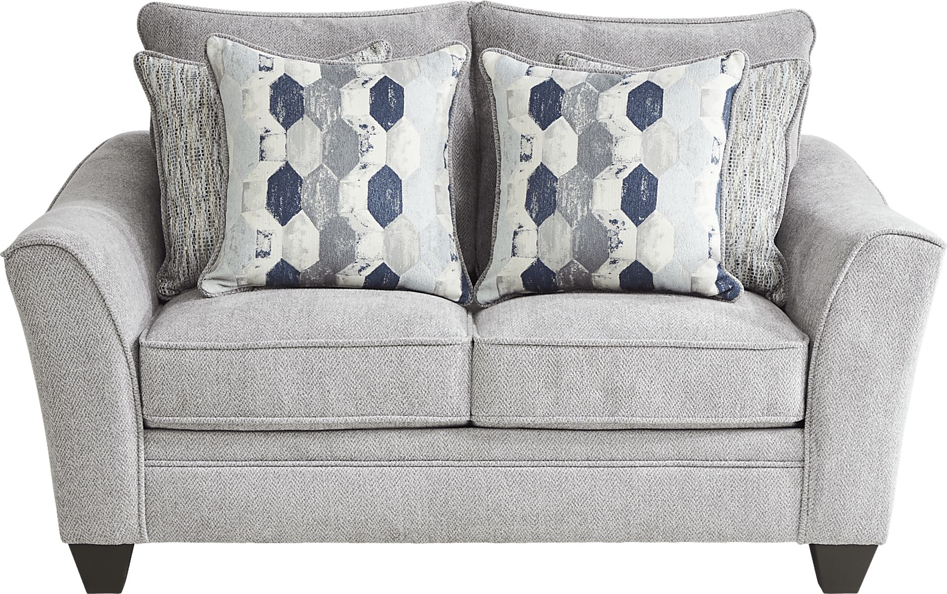 Cardiff Court Silver Loveseat - Image 1