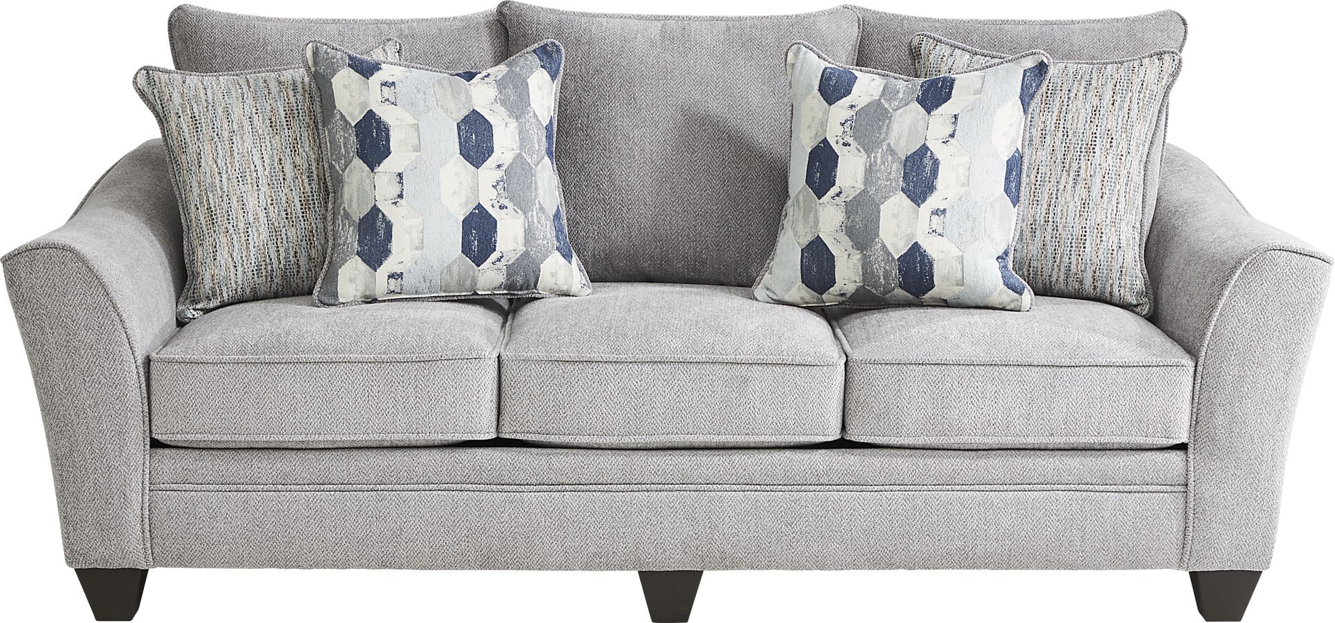 Cardiff Court Silver Sofa - Image 1