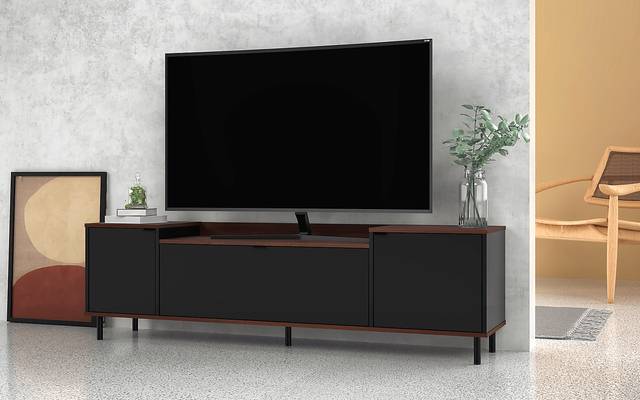 Cardifs Black 67 in. Console - Thumbnail - Image 2