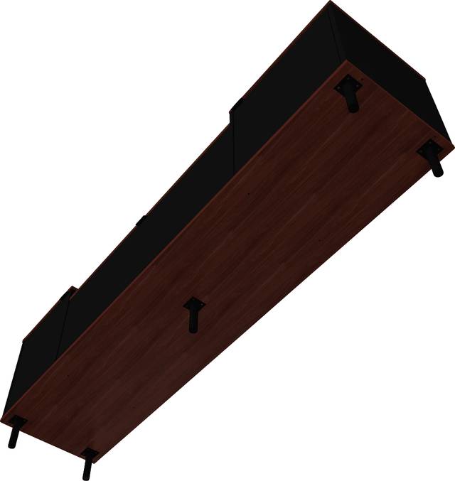 Cardifs Black 67 in. Console - Thumbnail - Image 6