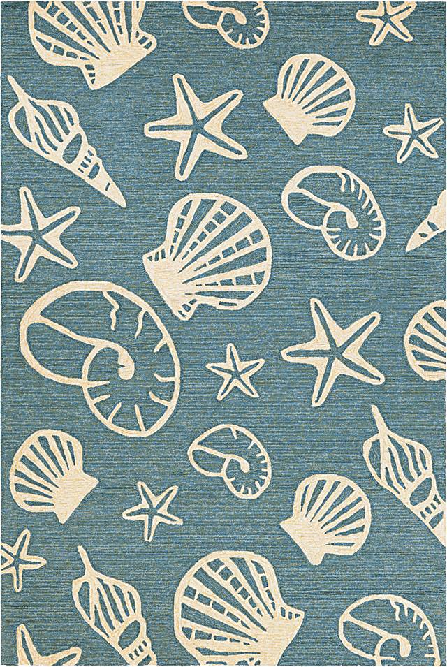 Cardita Blue 8' x 11' Indoor/Outdoor Rug - Thumbnail - Image 1
