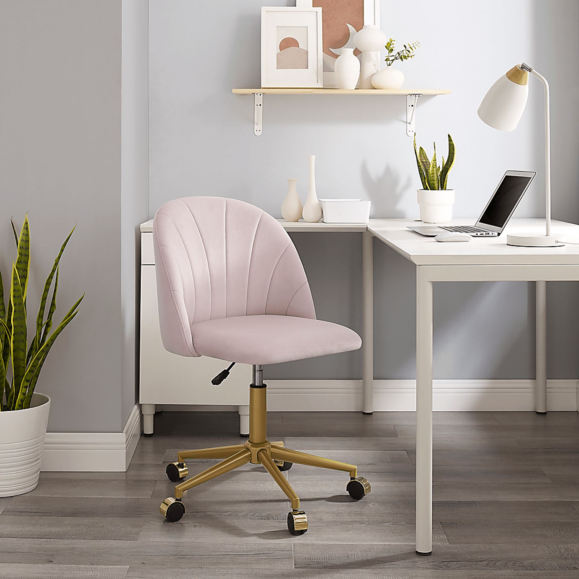 Cardlow Blush Desk Chair - Image 2