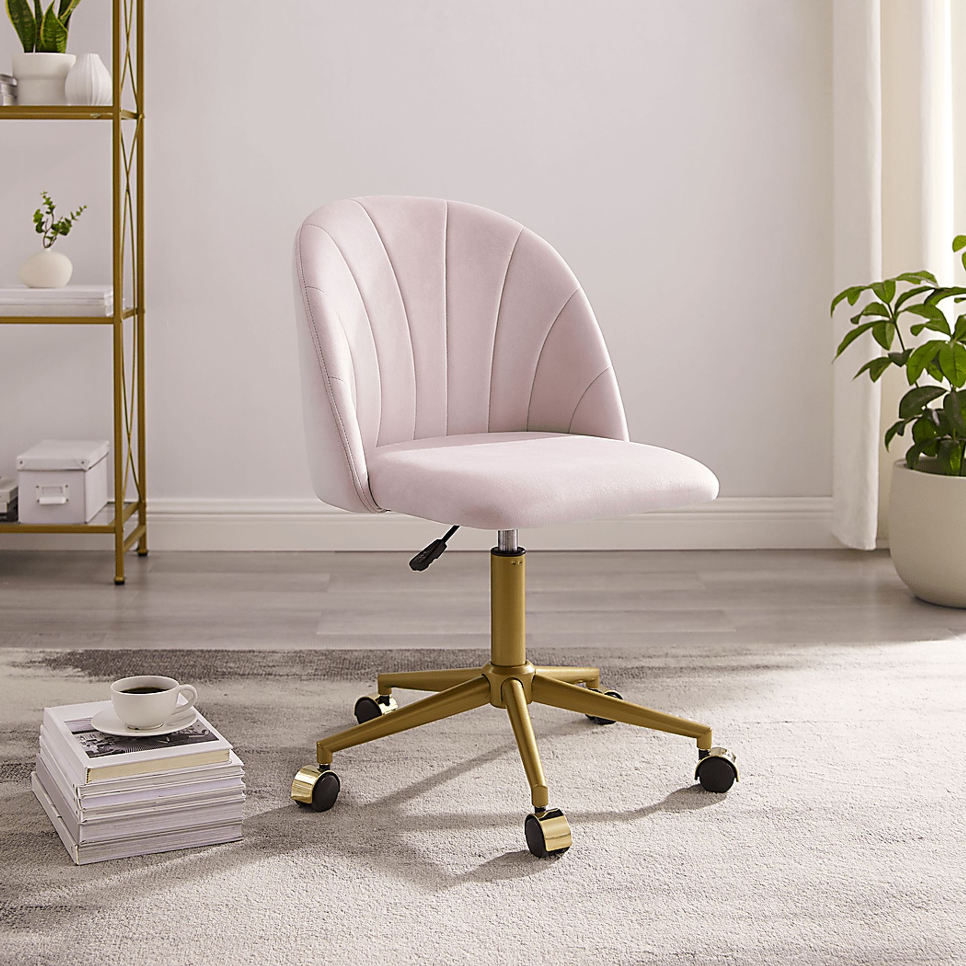 Cardlow Blush Desk Chair - Image 3