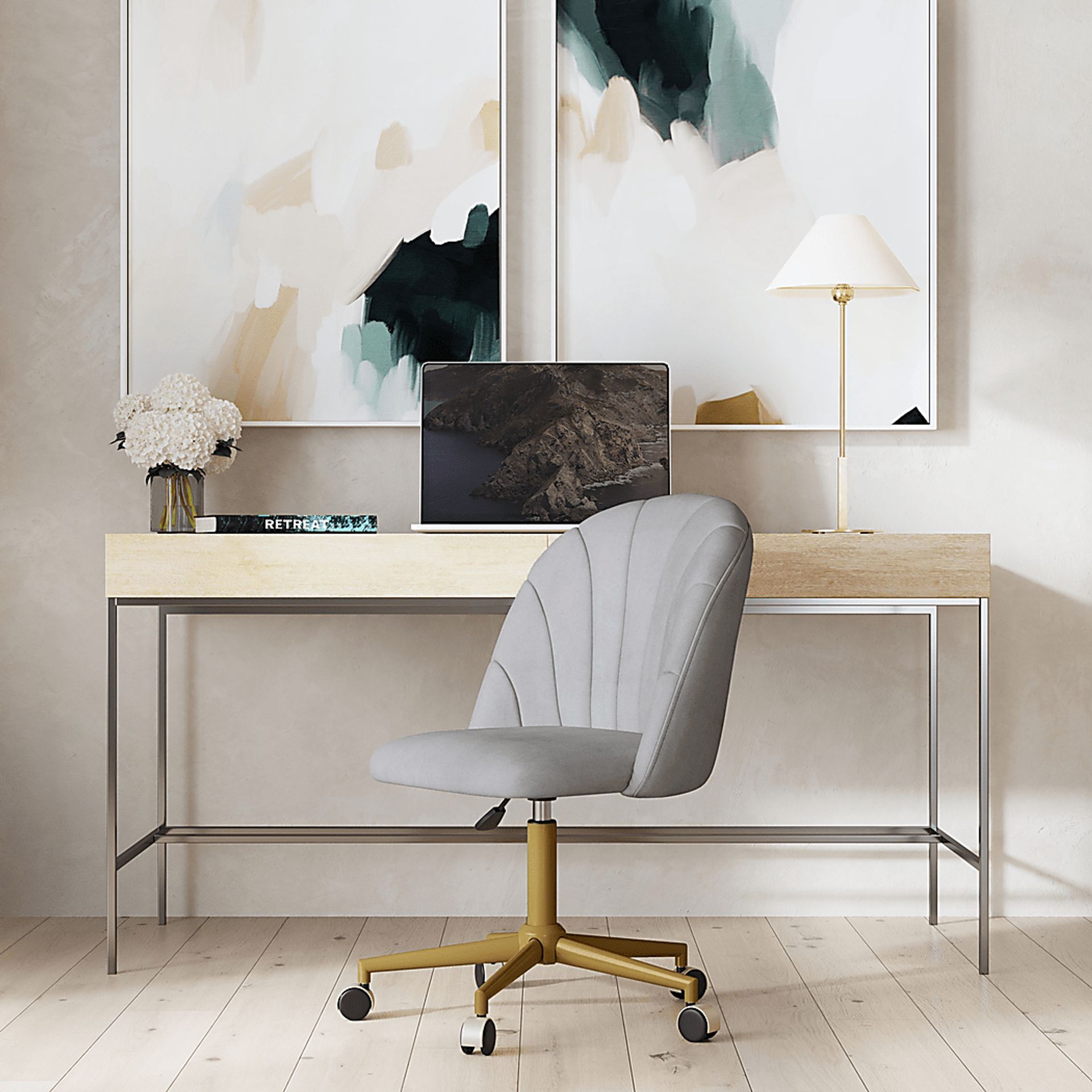Cardlow Gray Desk Chair - Image 4