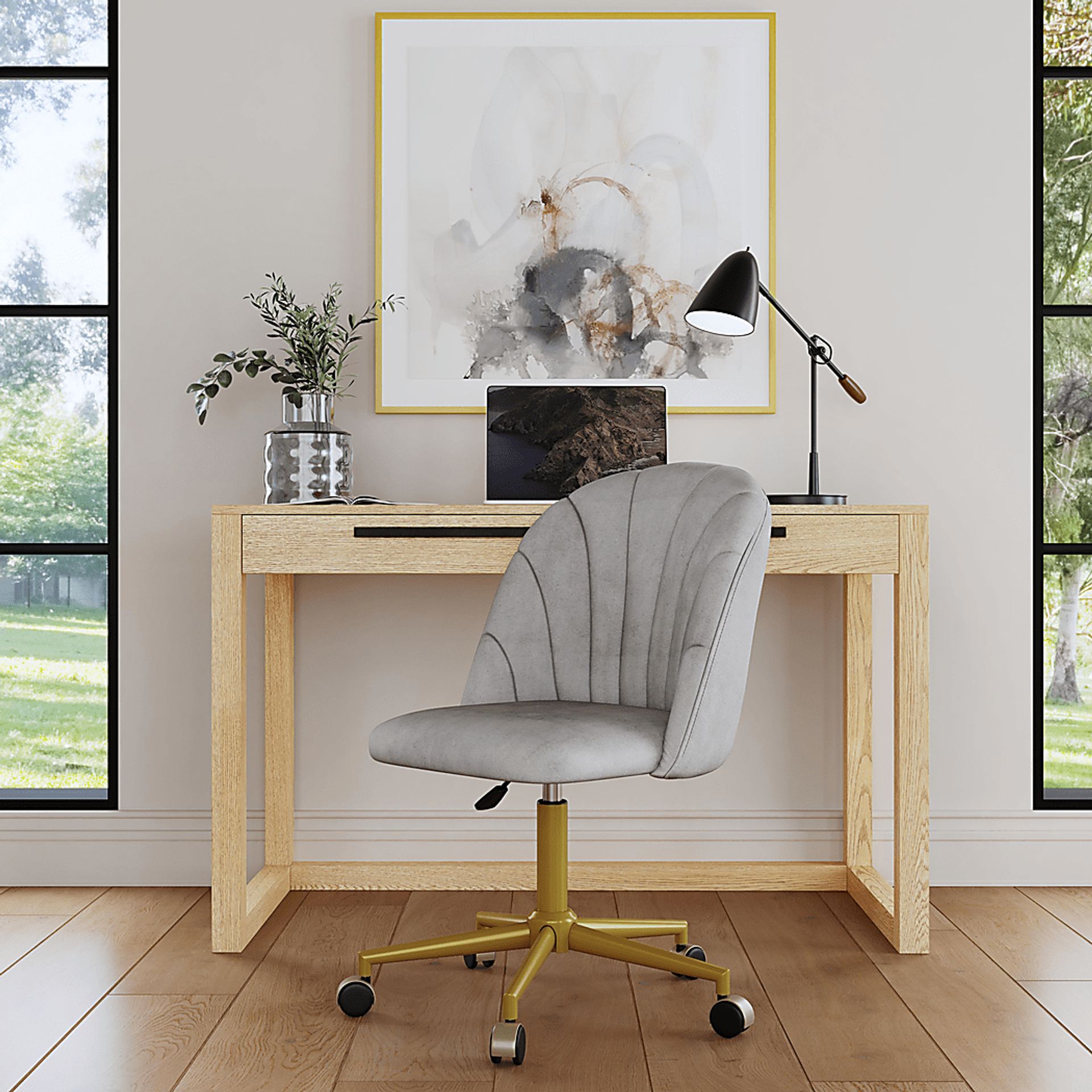 Cardlow Gray Desk Chair - Image 5