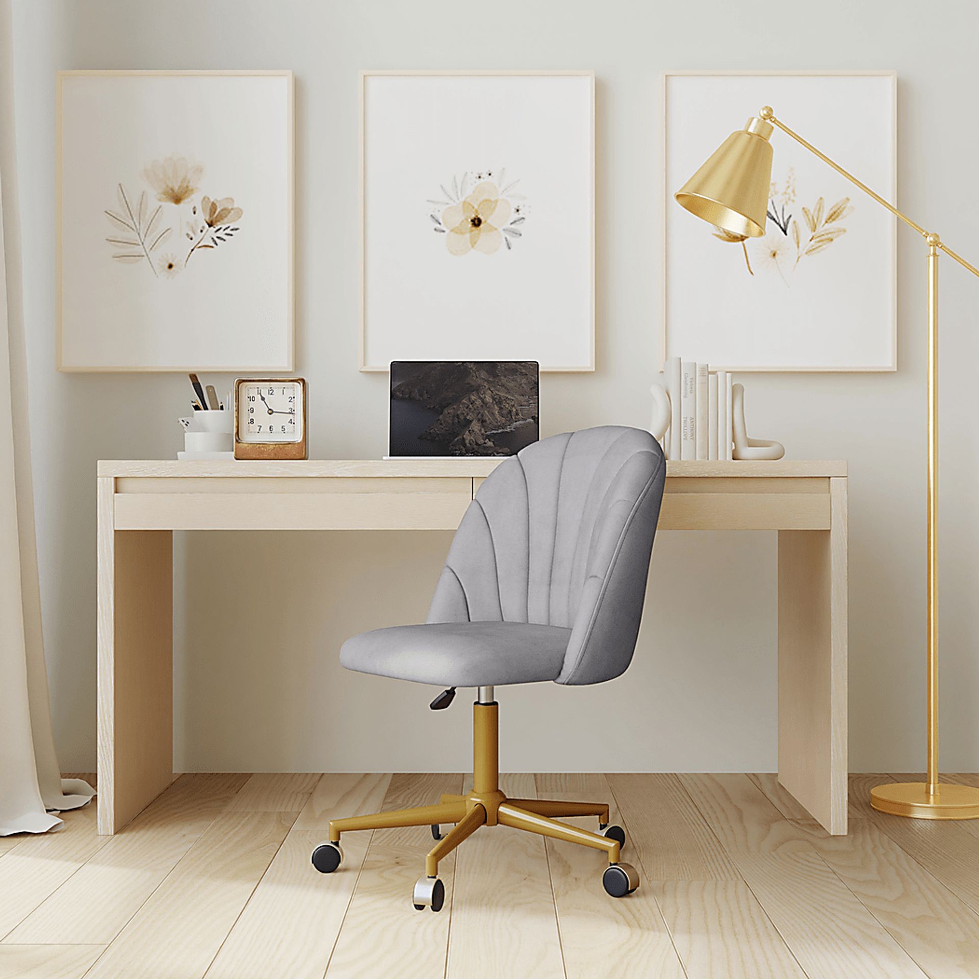 Cardlow Gray Desk Chair - Image 6