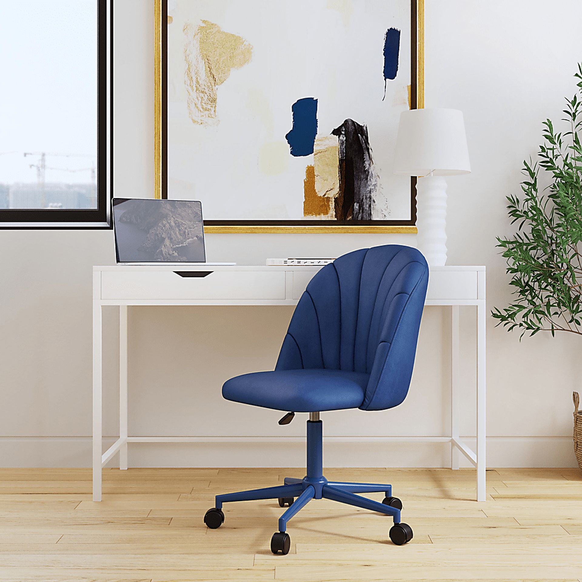 Cardlow Navy Desk Chair - Image 6