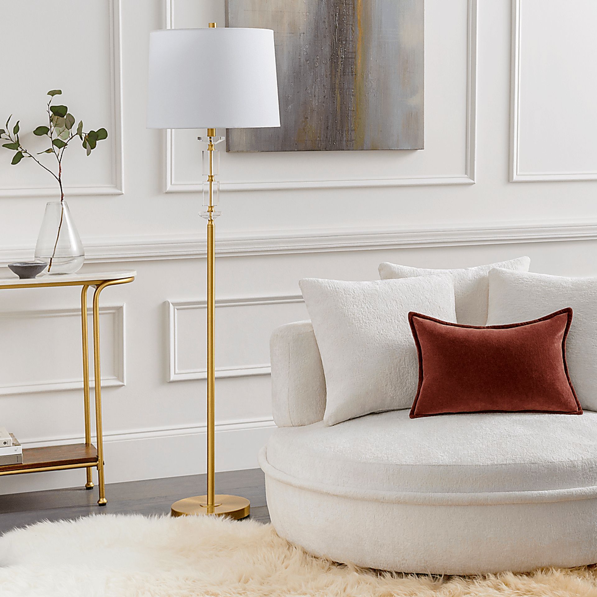 Cardoness Vista Gold Floor Lamp - Image 2