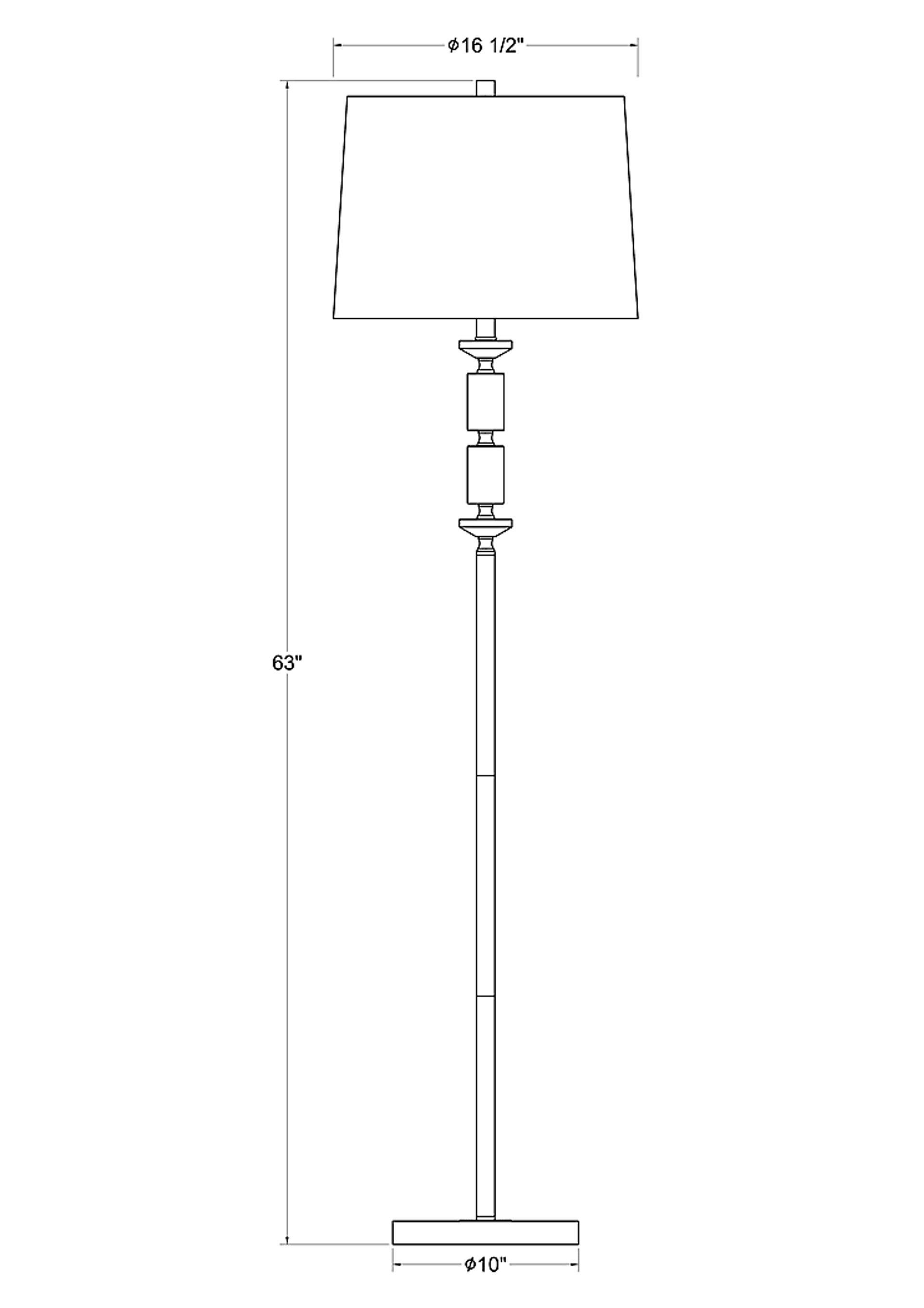 Cardoness Vista Gold Floor Lamp - Image 9
