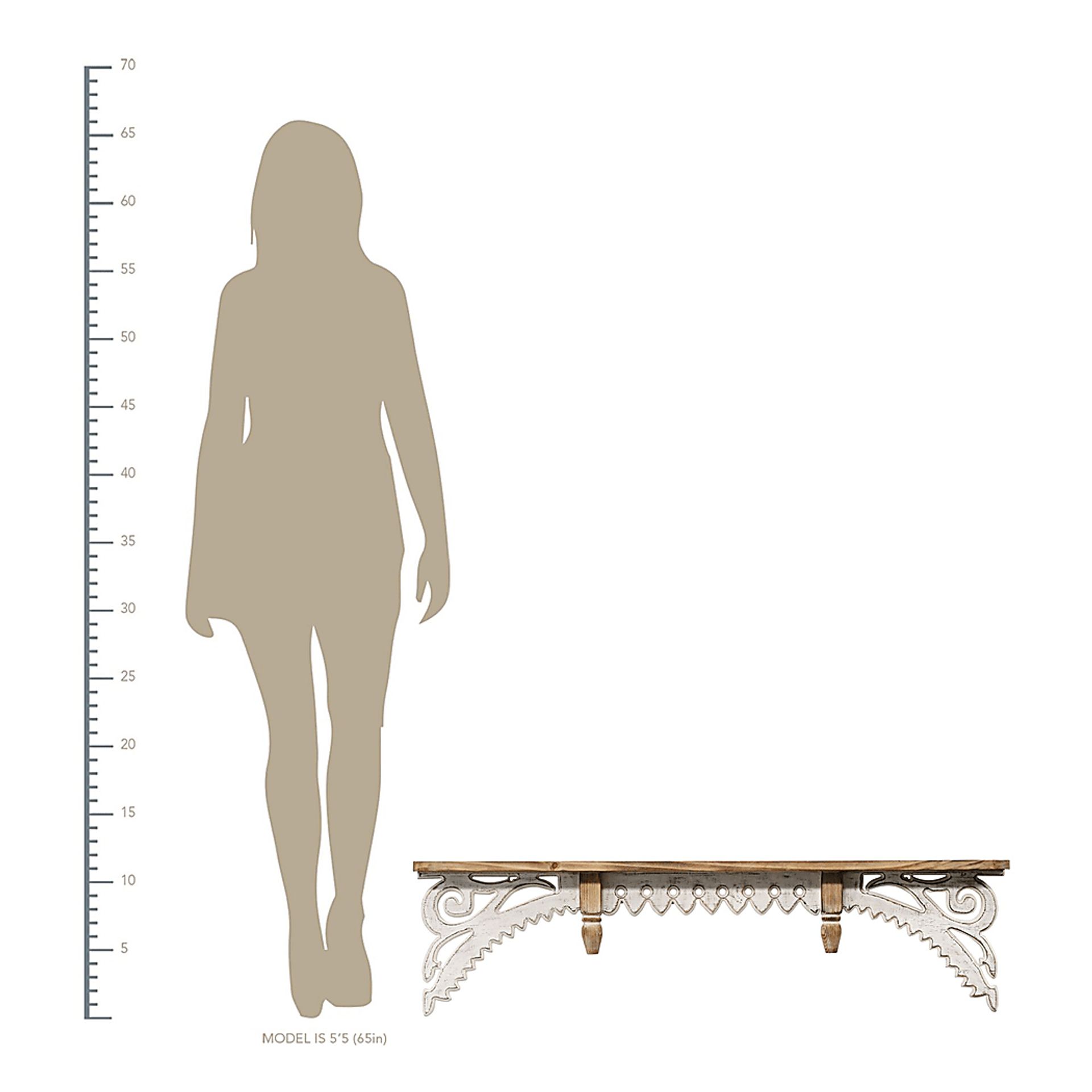 Carelin White Wall Shelf - Image 8