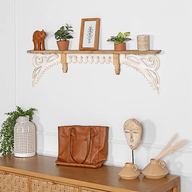 Carelin White Wall Shelf - Thumbnail - Image 1
