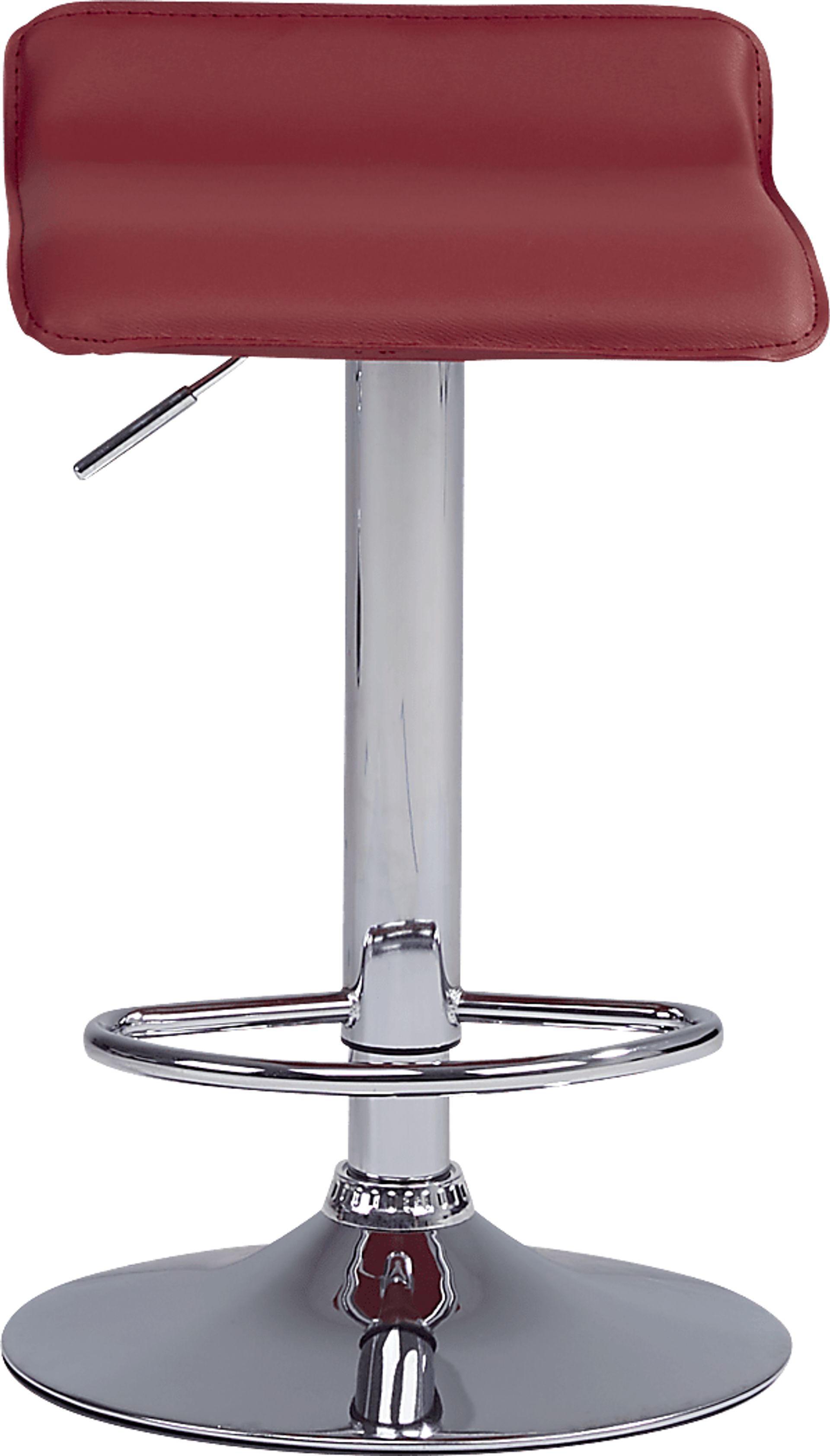 Carey Hills Red Adjustable Barstool - Image 2