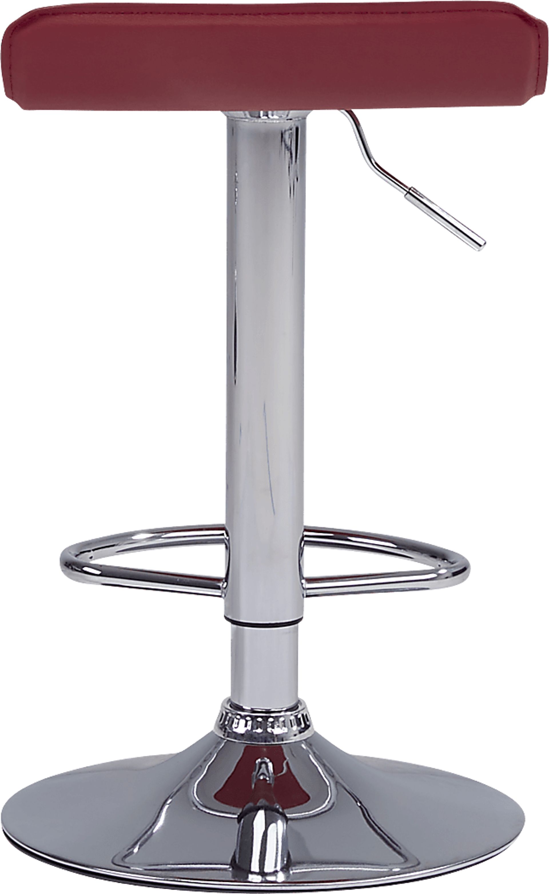 Carey Hills Red Adjustable Barstool - Image 3