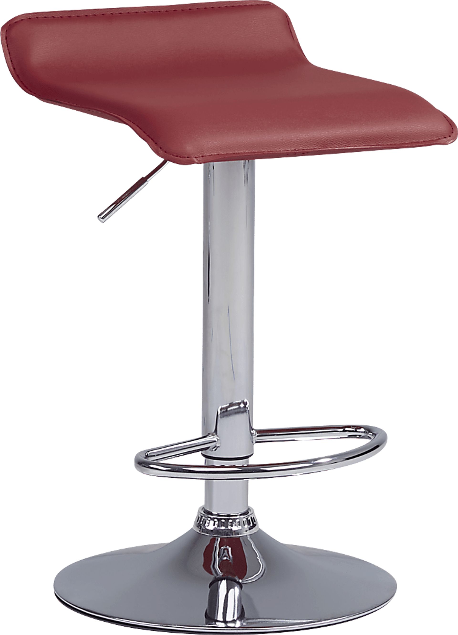 Carey Hills Red Adjustable Barstool - Image 1