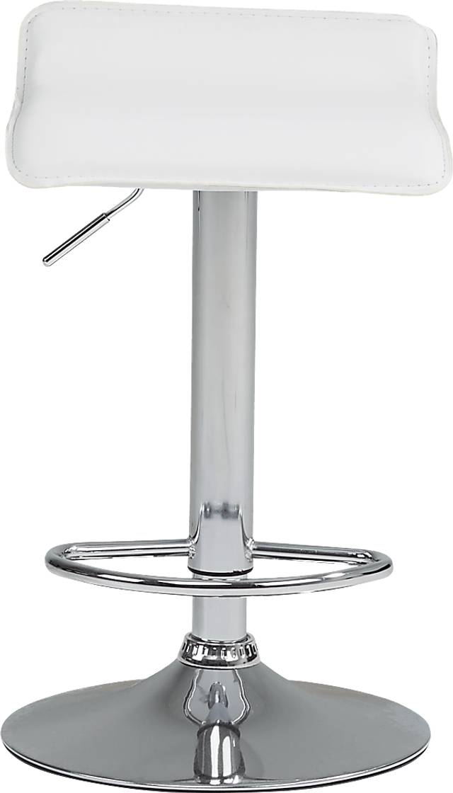 Carey Hills White Adjustable Barstool - Thumbnail - Image 2