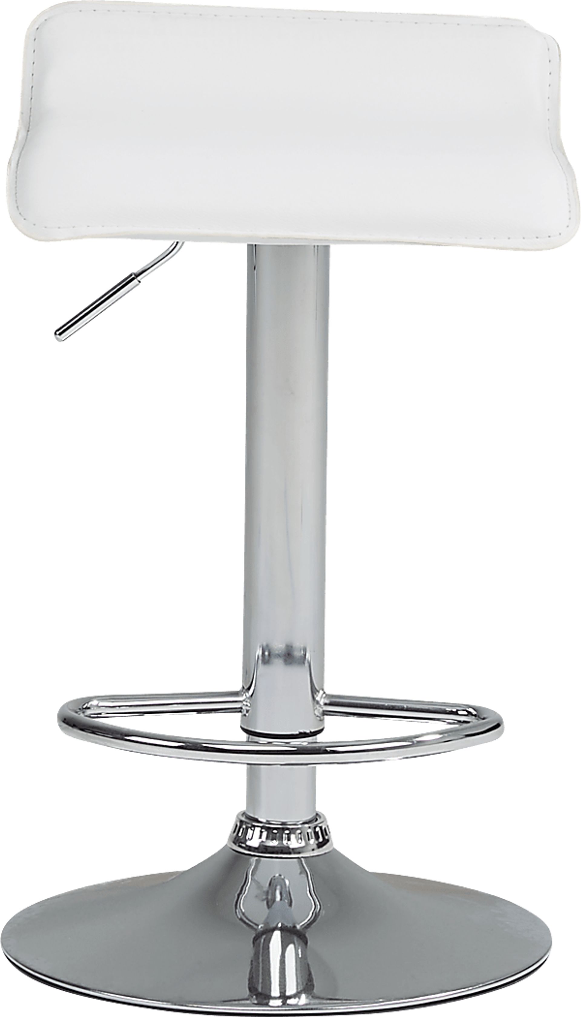 Carey Hills White Adjustable Barstool - Image 2
