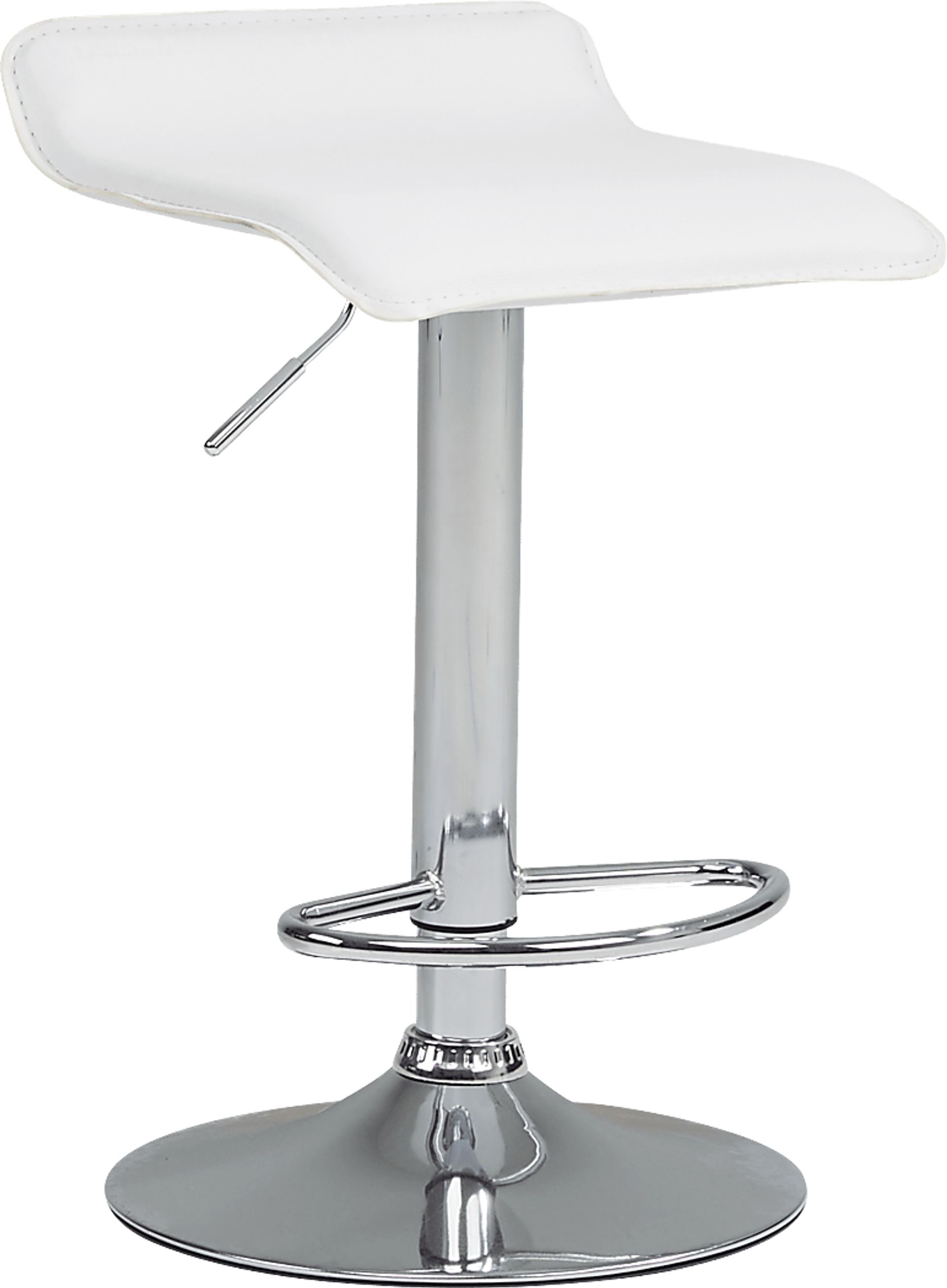 Carey Hills White Adjustable Barstool - Image 1