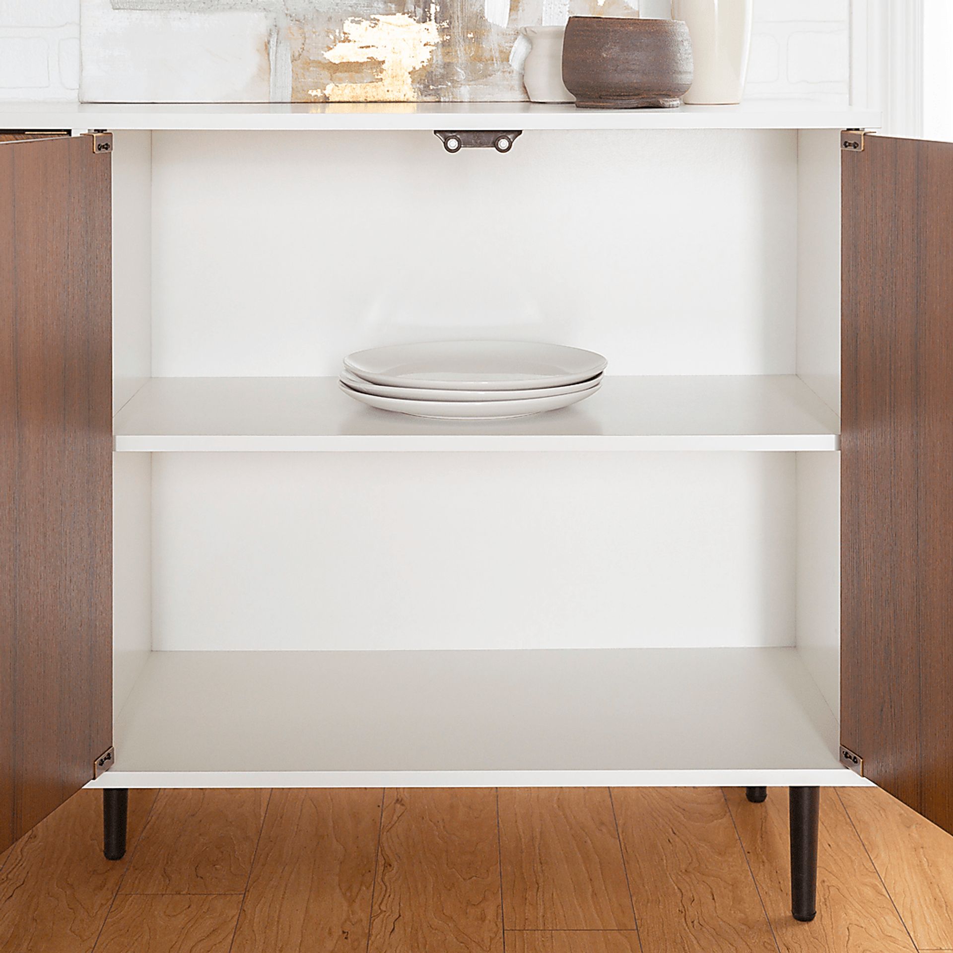 Careygate White 58 in. Console - Image 5