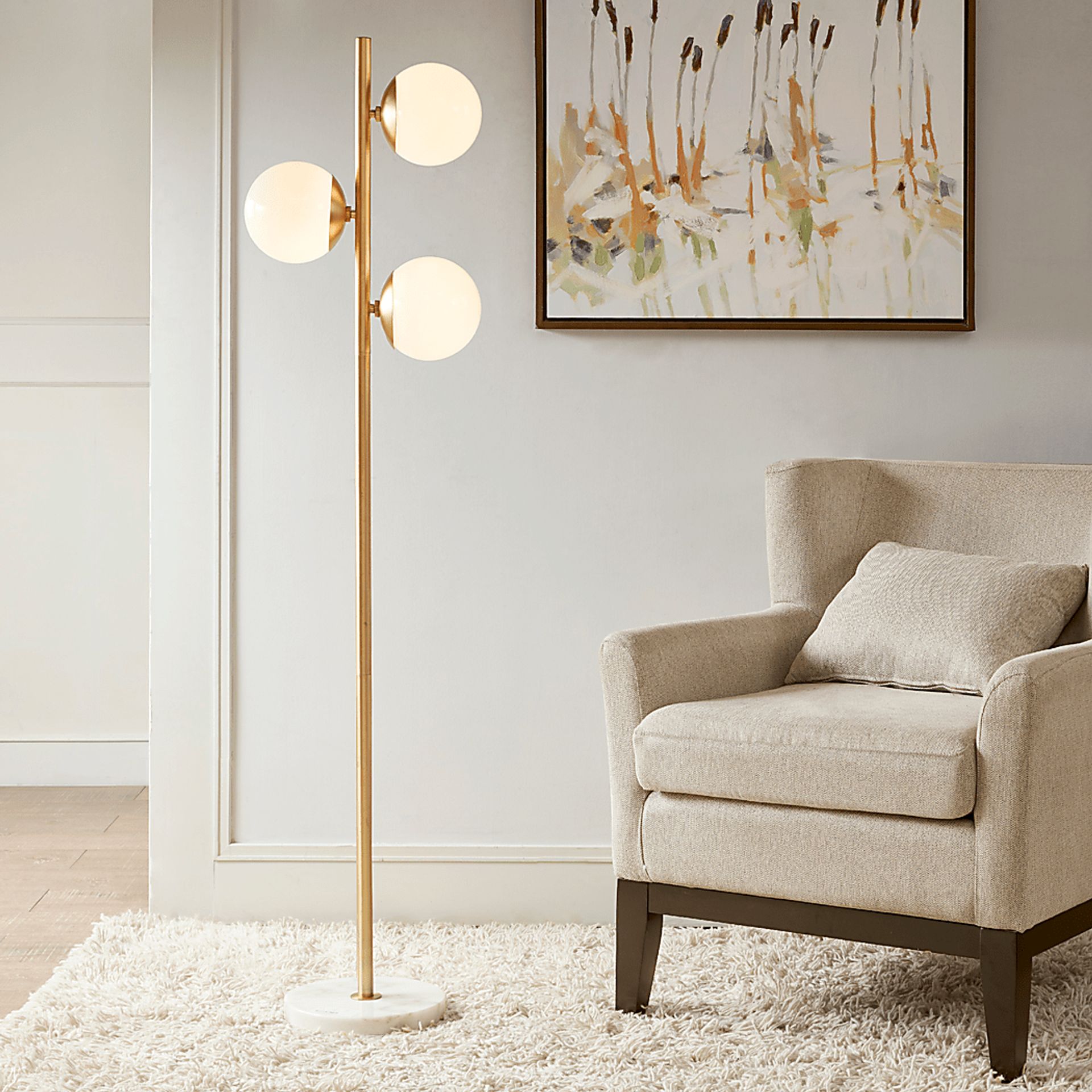 Cargill Land Gold Floor Lamp - Image 8