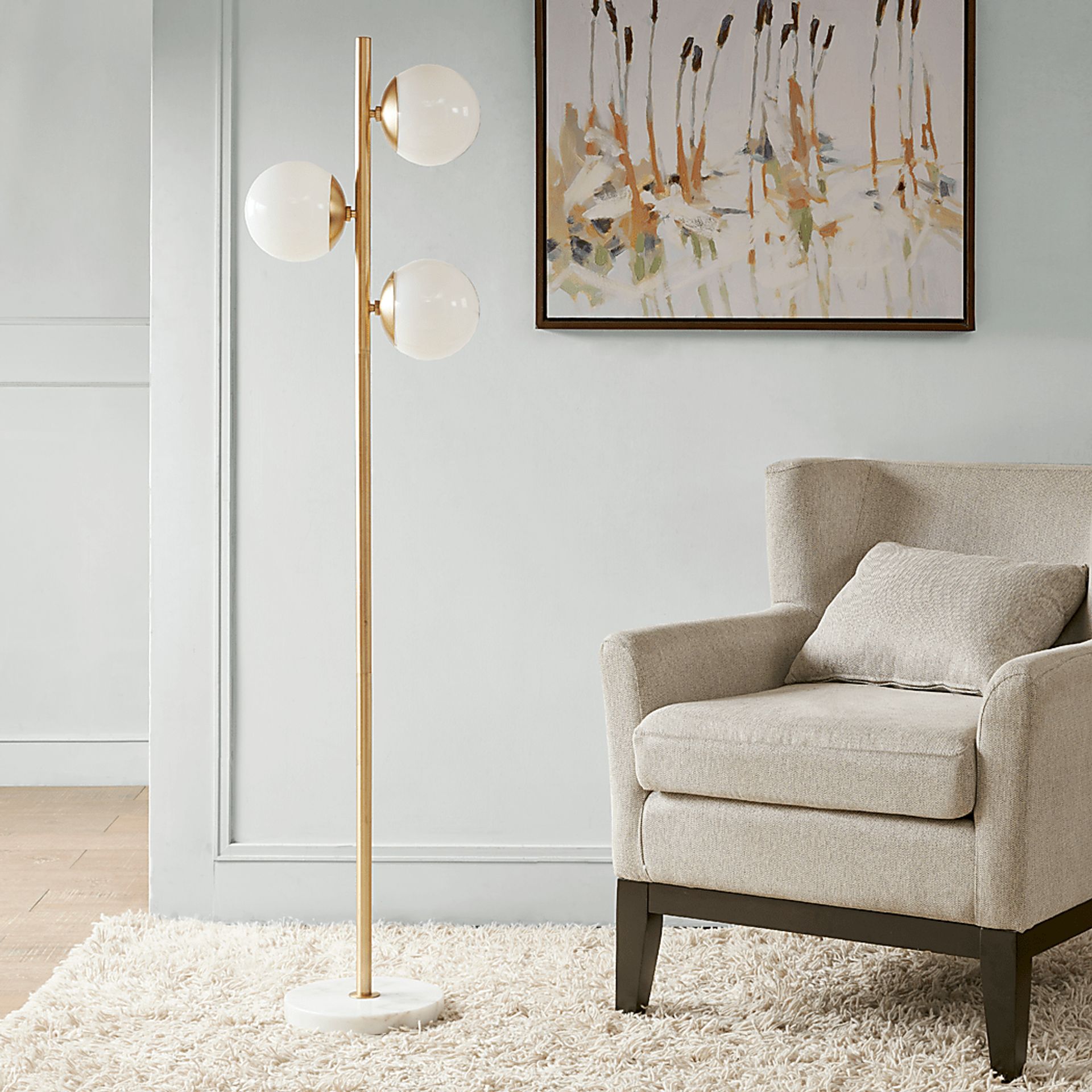 Cargill Land Gold Floor Lamp - Image 9