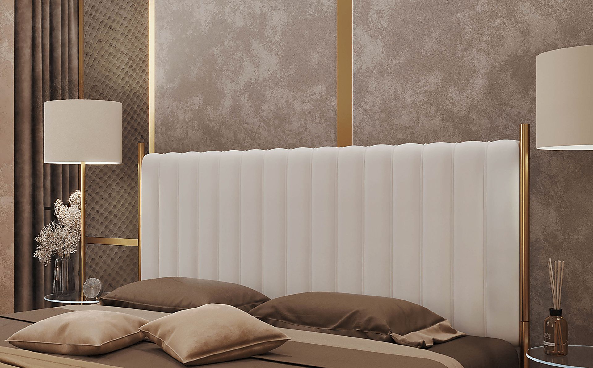 Caria Lane Cream Headboard - Image 9