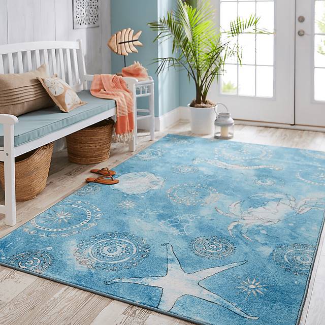 Carianne Aqua 8' x 10' Rug - Thumbnail - Image 3