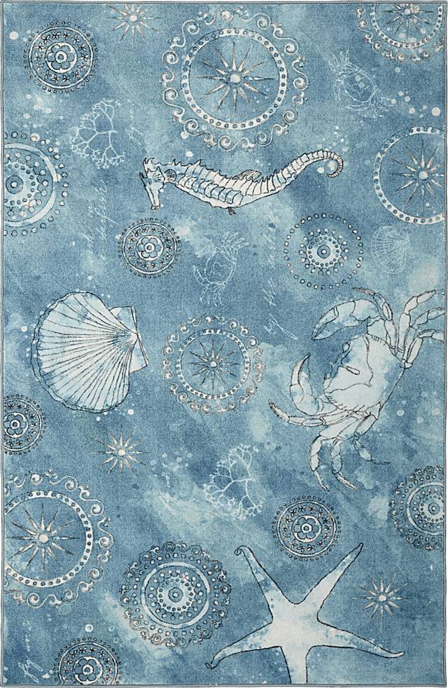 Carianne Aqua 8' x 10' Rug - Thumbnail - Image 1