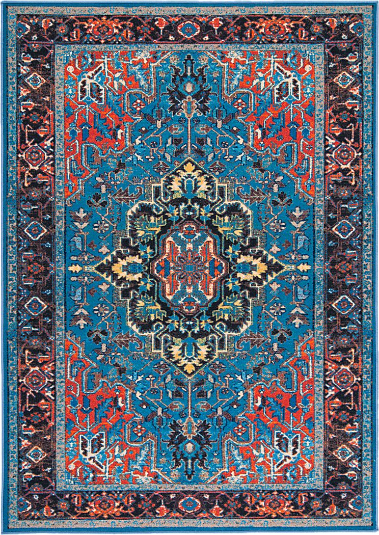 Carigna Blue/Multi 5'5 x 7'7 Rug