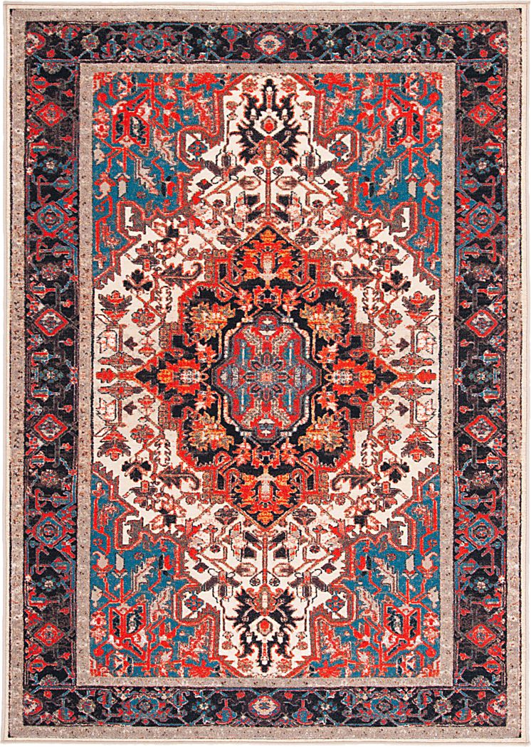 Carigna Red/Multi 7'9 x 10' Rug