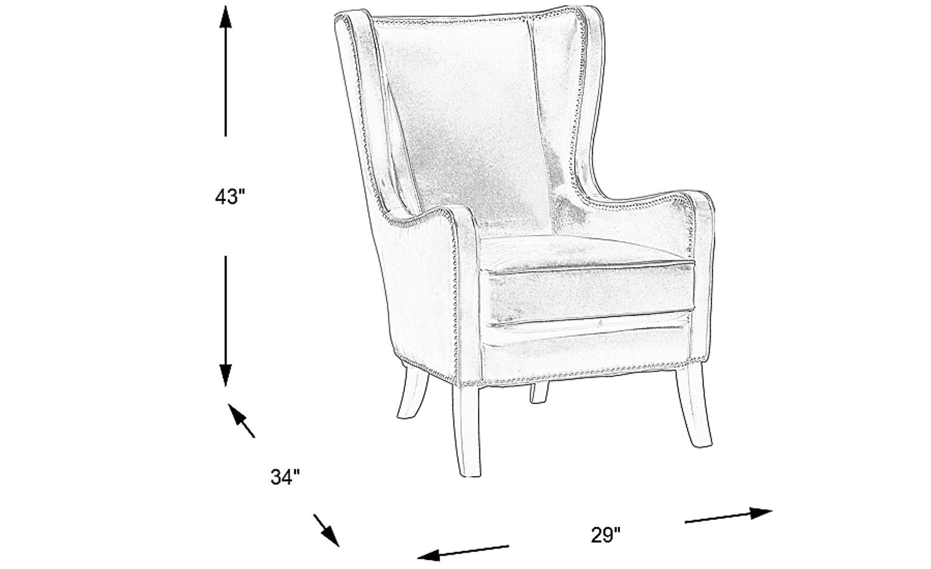 Dimension Image. Please refer to the Dimension Tab on this page for dimension details.